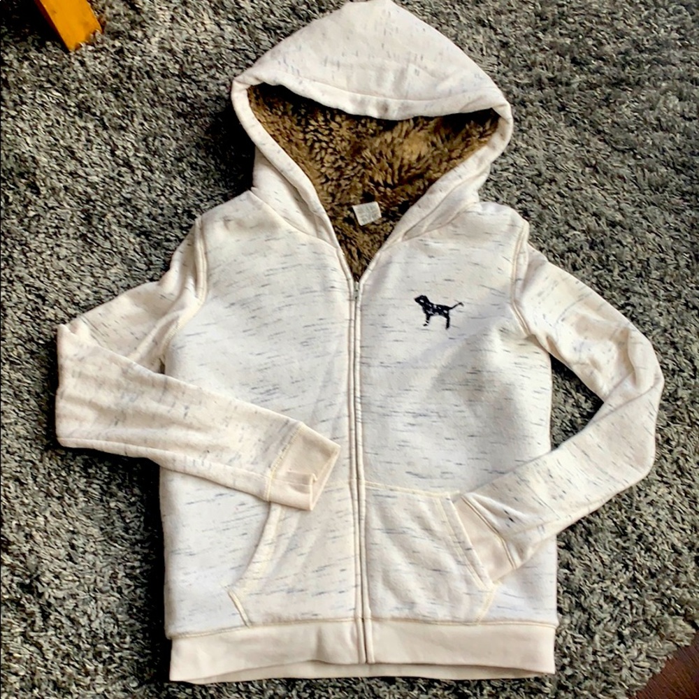 PINK Victoria’s Secret Faux Fur Hoodie